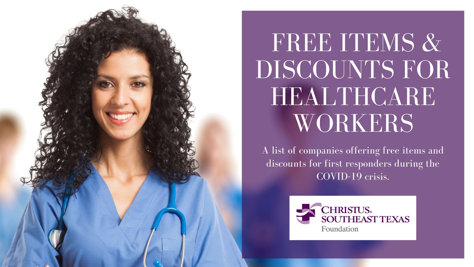 Free Items & Discounts for Healthcare Workers
